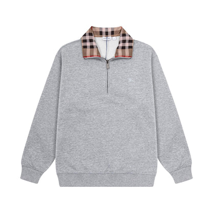 Classic Striped Collar Sweatshirt