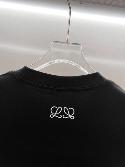 Sitting Lion Print Short Sleeve T‑Shirt