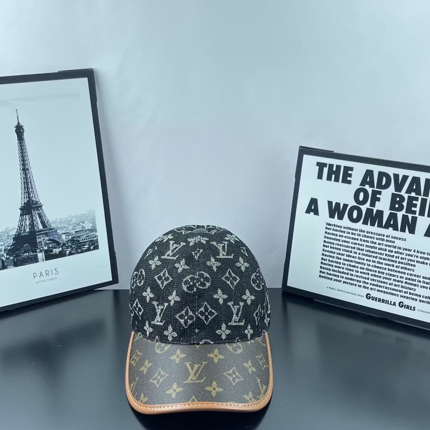 Denim Jacquard Two-Tone Baseball Cap