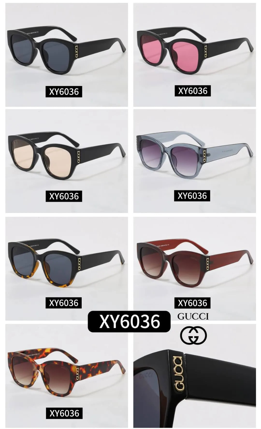 Square Letter Logo Sunglasses