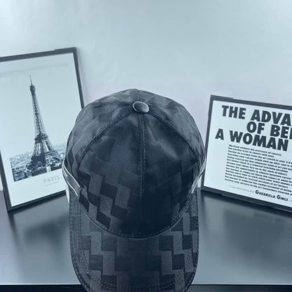 Checkered Webbing Fashion Baseball Cap