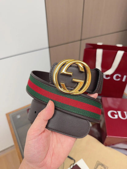 Red‑Green Striped Belt