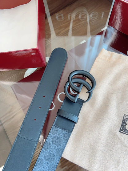 Fabric & Leather Patchwork Belt