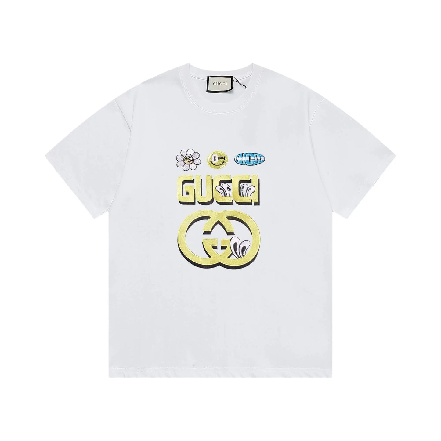 Creative Letter Shadow Print T-Shirt