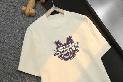 Color‑Block Ring Badge Logo Crew Neck T‑shirt