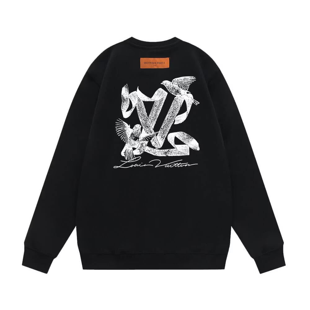 Bird Pattern Printing Sweatshirt