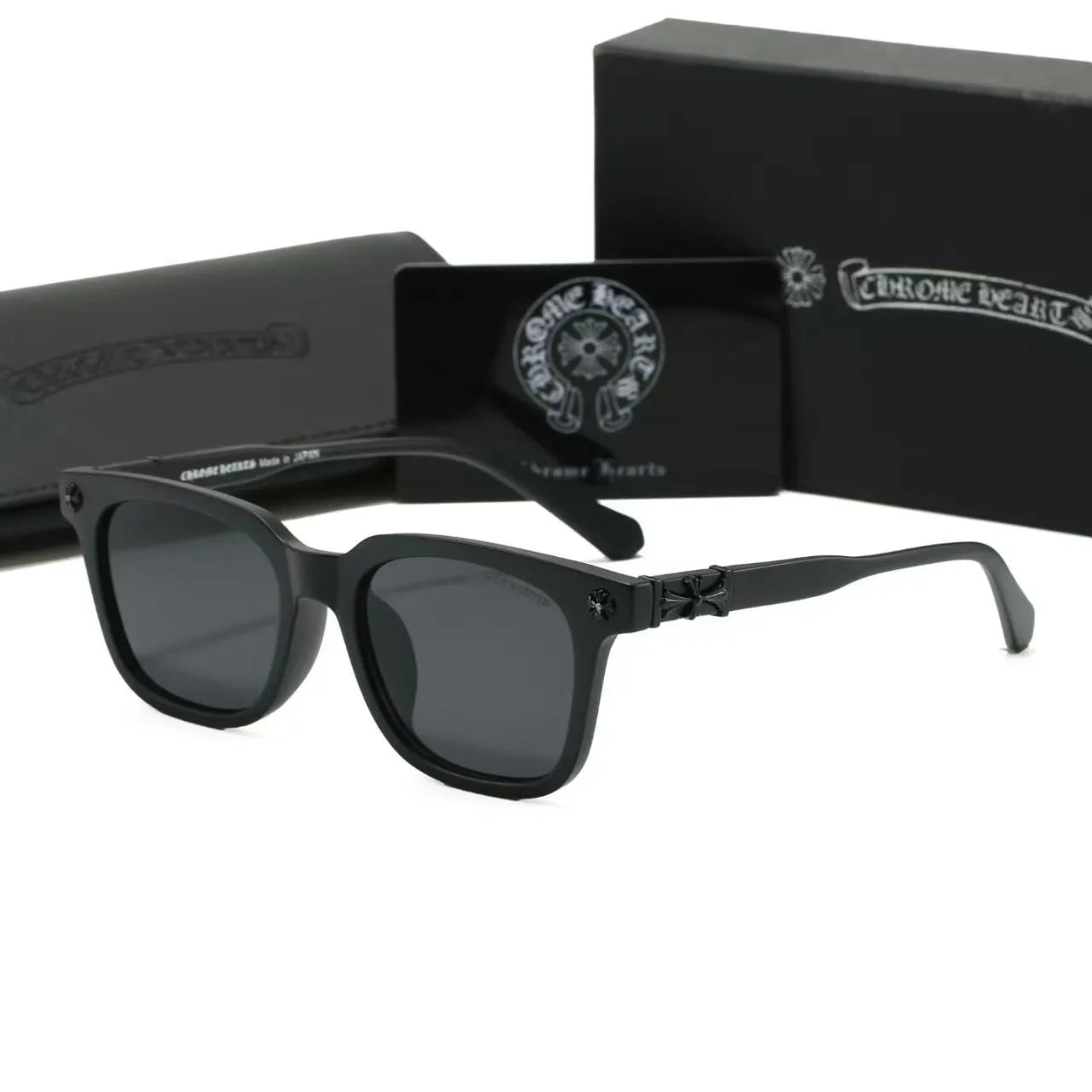 Cross Carved Wayfarer Sunglasses