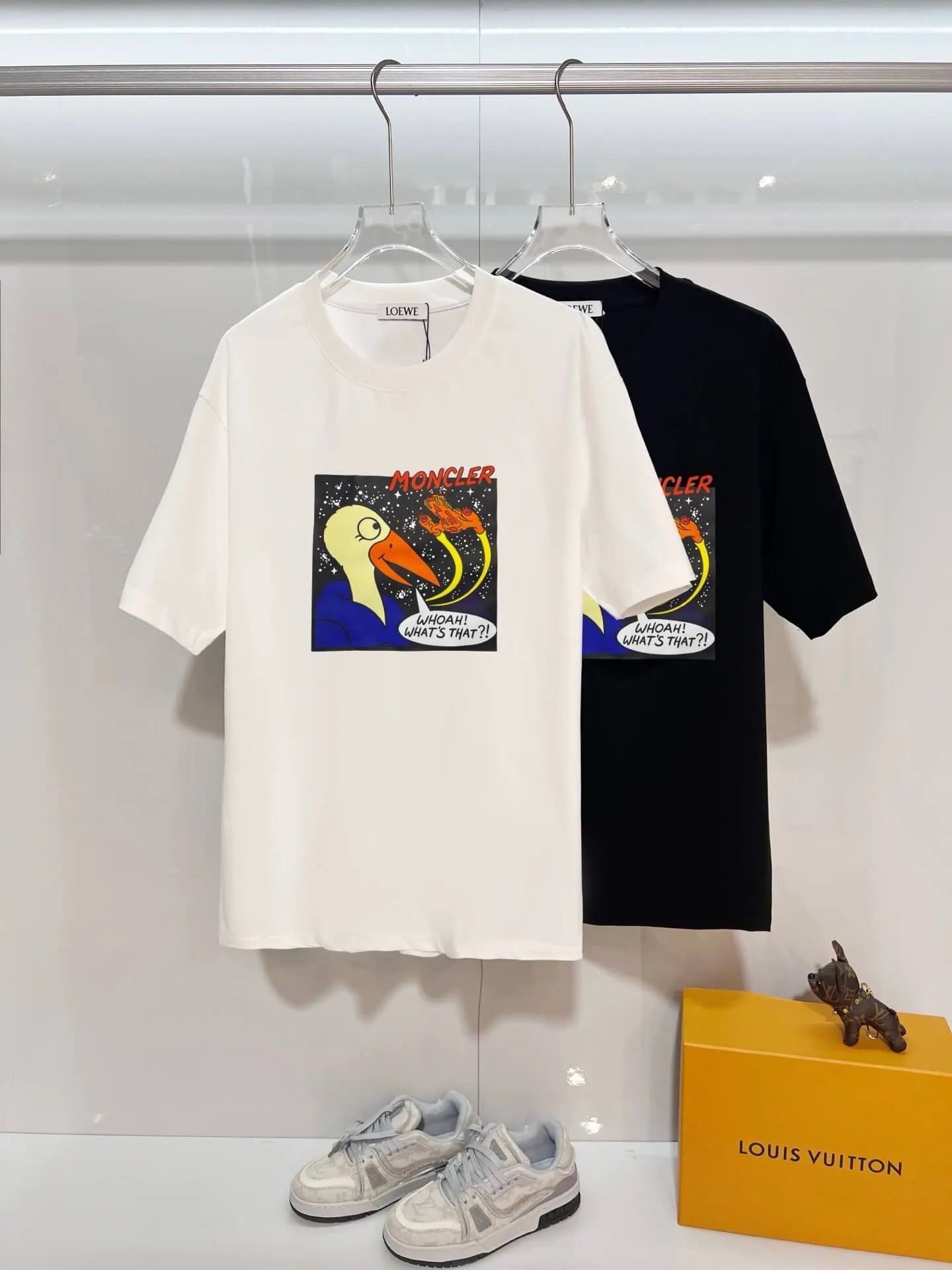 Space Duck Cartoon Oversized T‑shirt