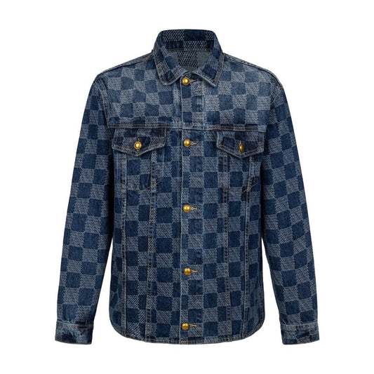 Checkerboard Skate Denim Jacket