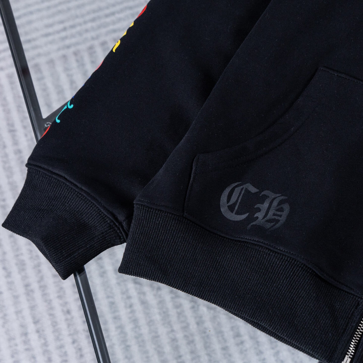 Classic Scroll Sanskrit Zip-Up Jacket