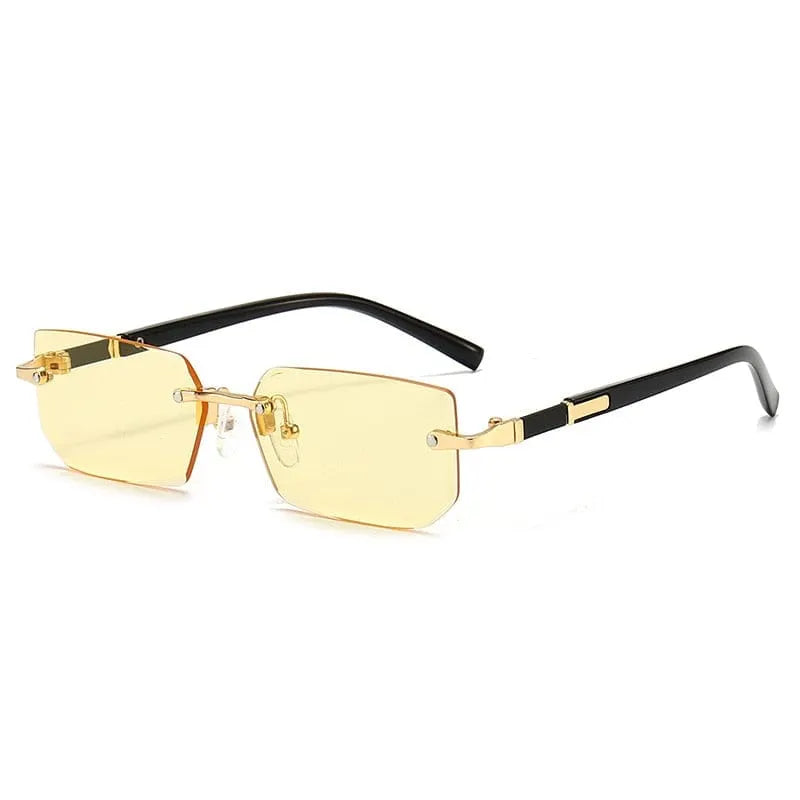 Women Men Shades Small Rectangle Sun Glasses