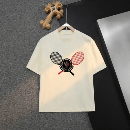 Sports Tennis Racket Graphic Casual T-Shirt