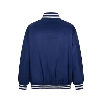 Embroidered Nylon Padded Varsity Jacket