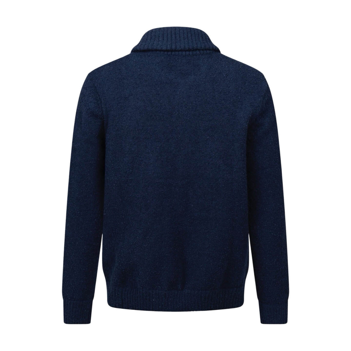 Letter Intarsia Merino Wool Jacket