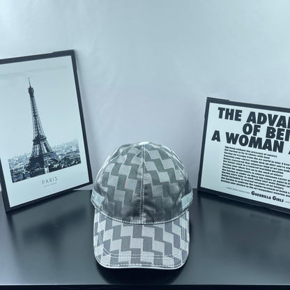 Checkered Webbing Fashion Baseball Cap