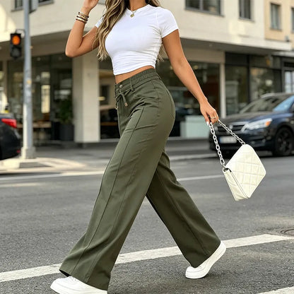 ⏳Time-Limited Special⏰-Women’s High-Waisted Straight Leg Pants