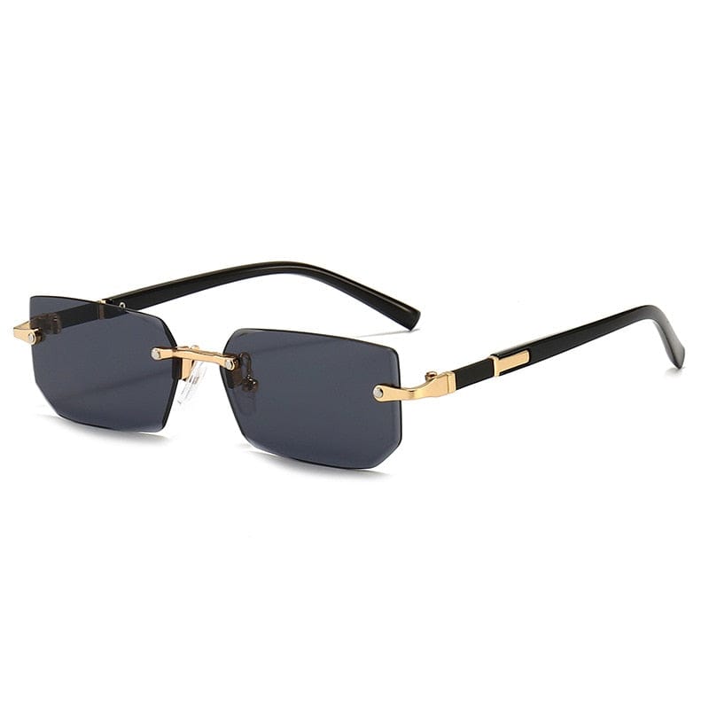 Women Men Shades Small Rectangle Sun Glasses
