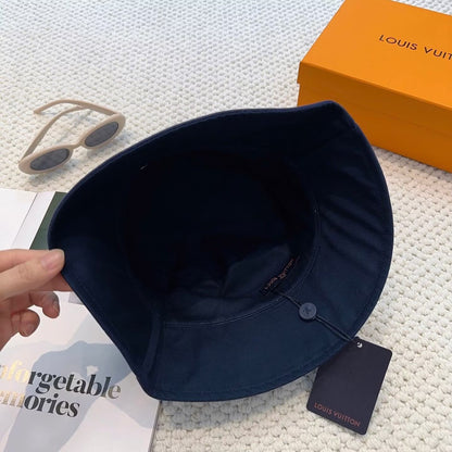 Multi-Color Embroidered  Reversible Trendy Bucket