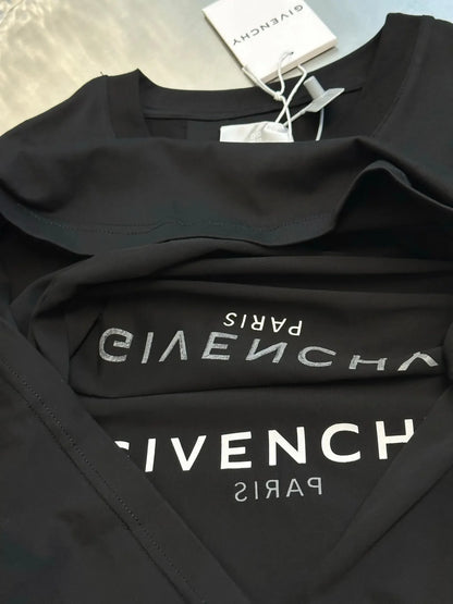 Minimalist Reverse Letter Print T-Shirt