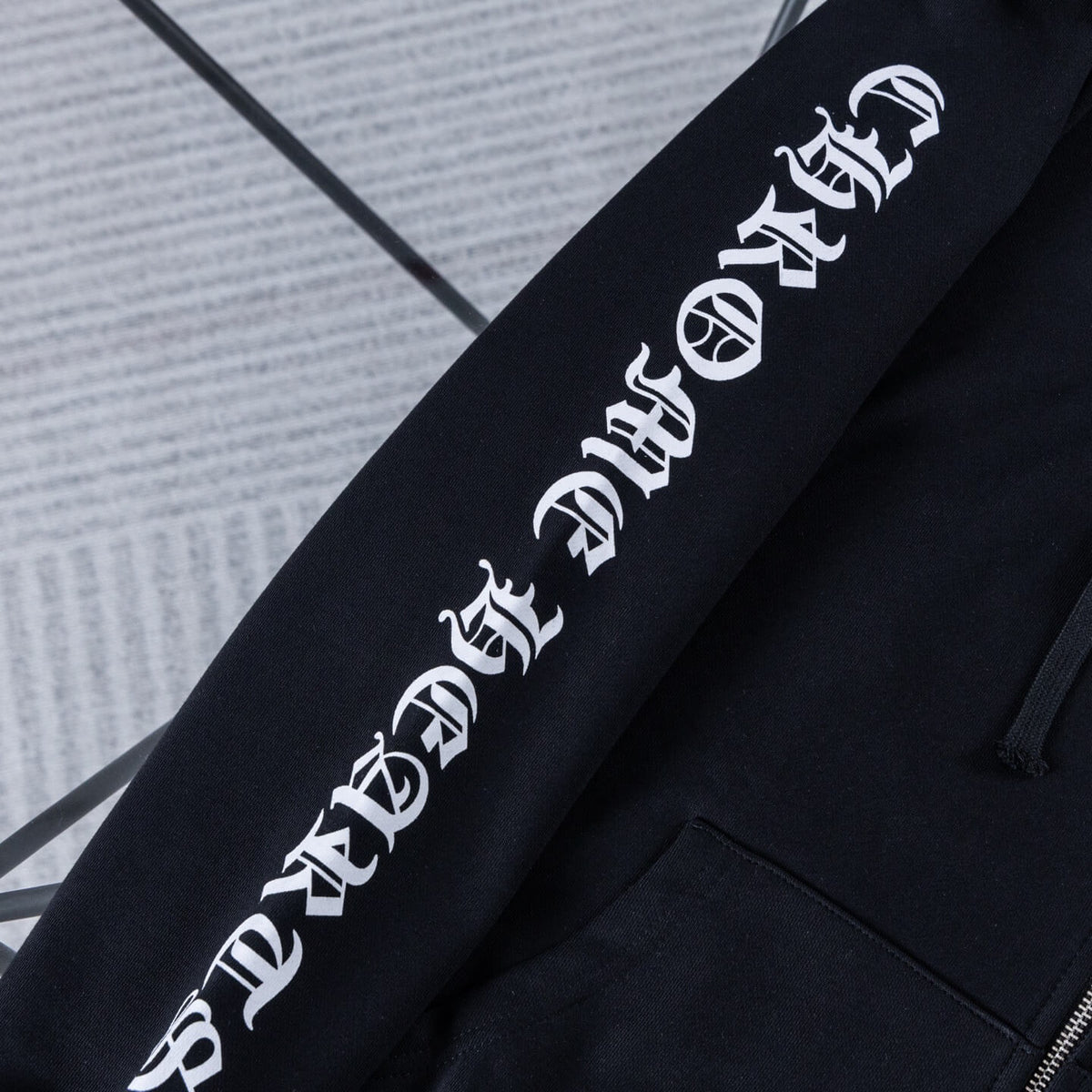 New Scroll Sanskrit Zip-Up Jacket
