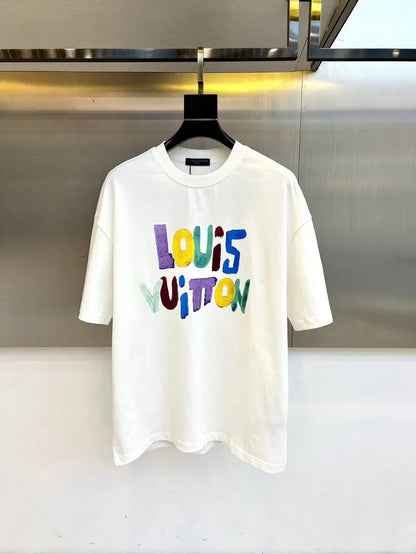 Colorful Graffiti Printed T-shirt