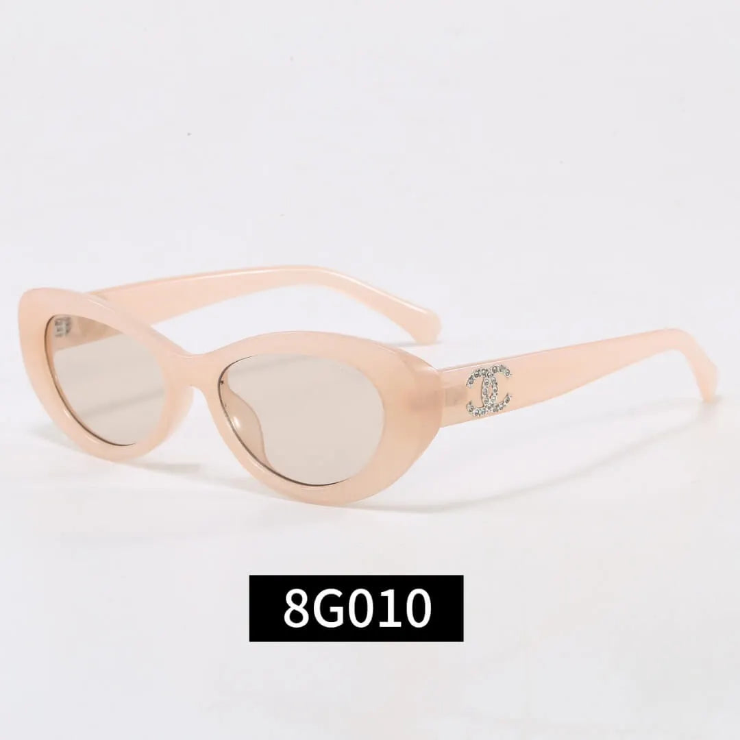 Retro Oval Luxury Women Sunglasses