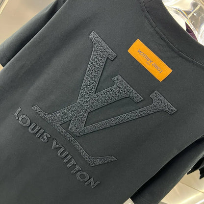 Small Front&Large Back Embroidered T-shirt