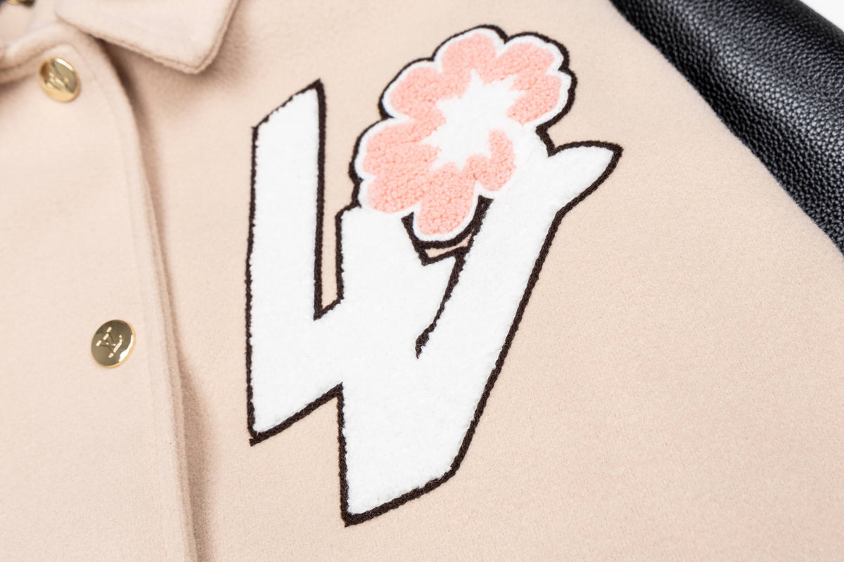 Color Block Zip Baseball Jacket