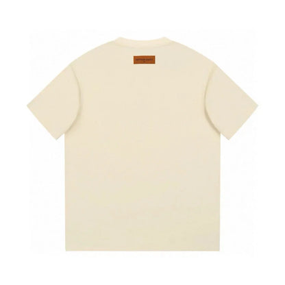 Silver Letter Print T Shirt