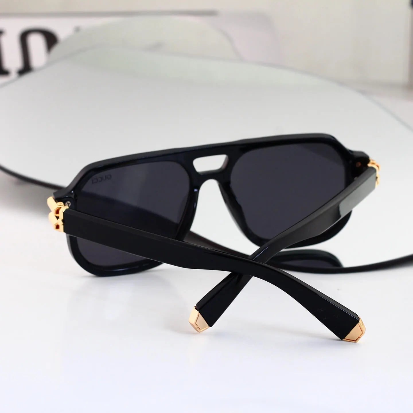 Double Bridge Square Sunglasses
