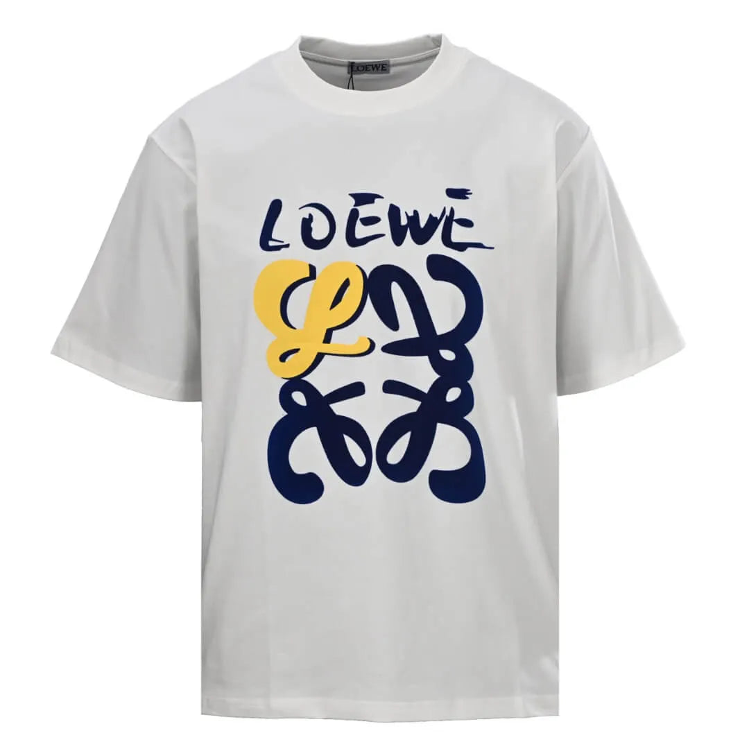 Graffiti Flock Print T‑Shirt