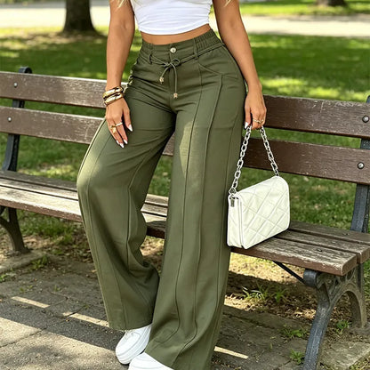⏳Time-Limited Special⏰-Women’s High-Waisted Straight Leg Pants