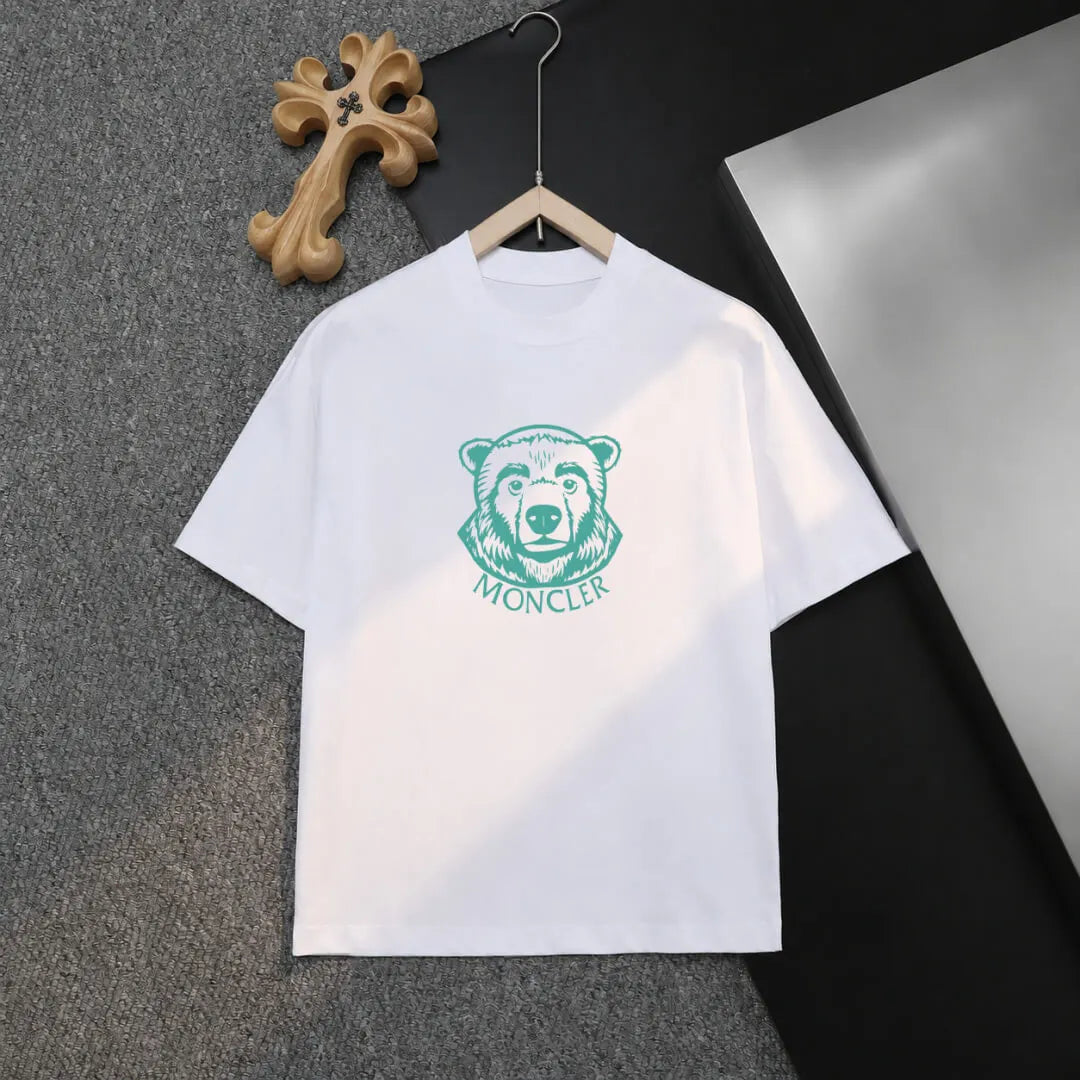 Bear Head Print T‑shirt