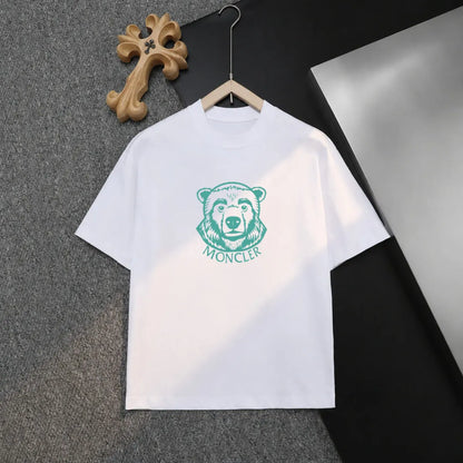 Bear Head Print T‑shirt