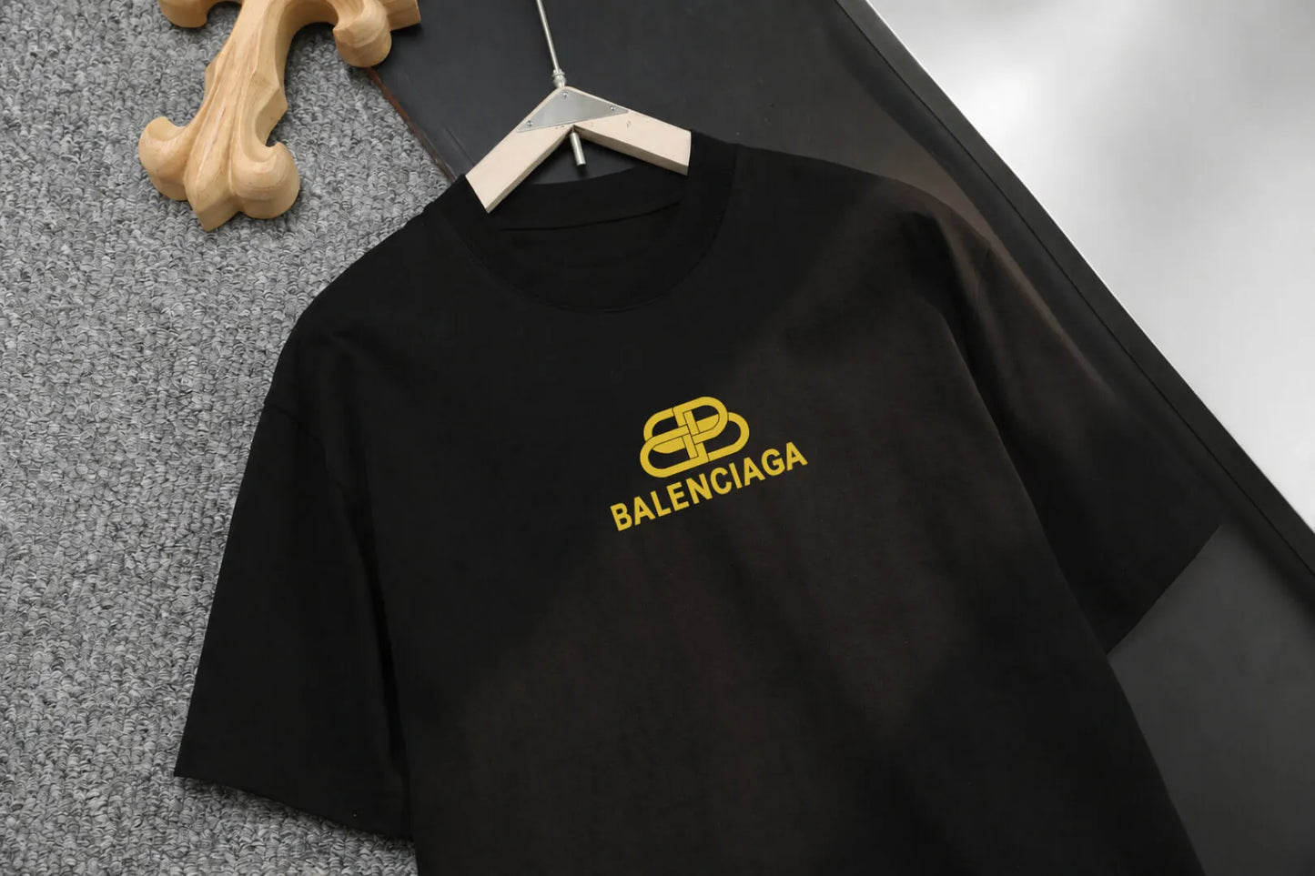 Classic Golden Logo Short‑Sleeve T-shirt