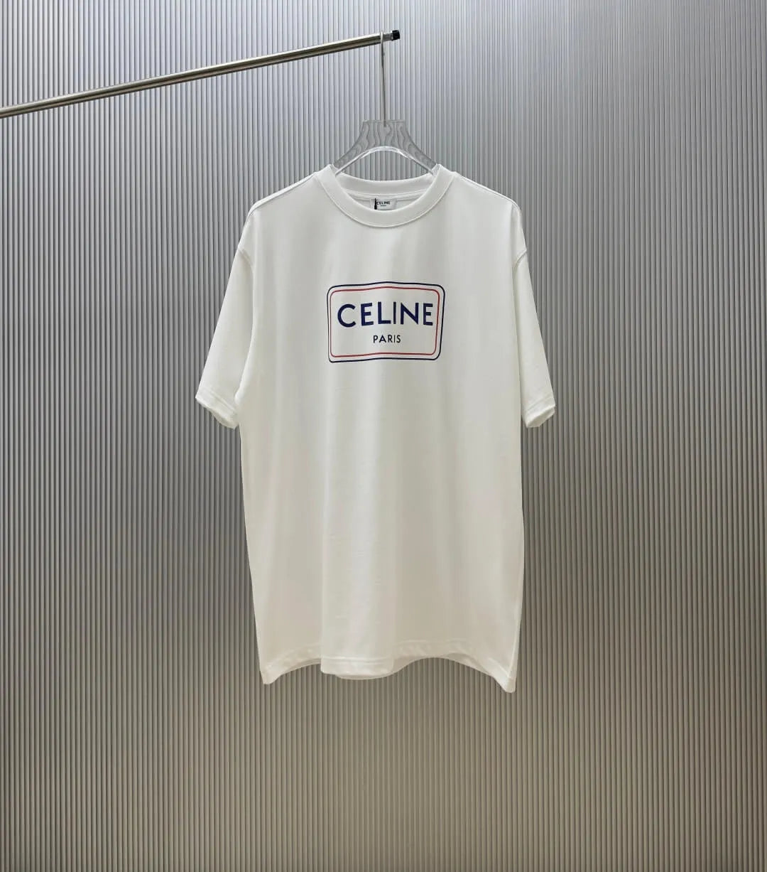 Square Frame Letter Print T‑Shirt