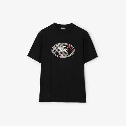 White Warhorse Print T‑Shirt