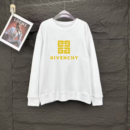 New Yellow Classic Print Sweatshirt