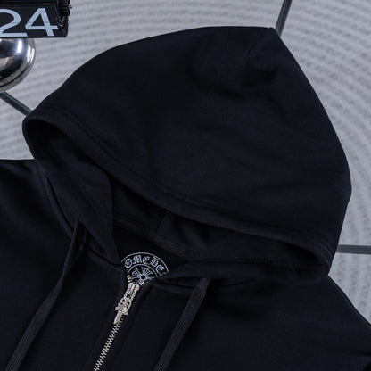 New Scroll Sanskrit Zip-Up Jacket