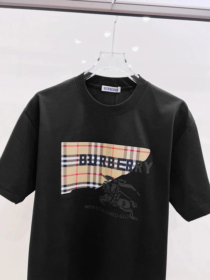 Classic Striped Horse Print T-Shirt