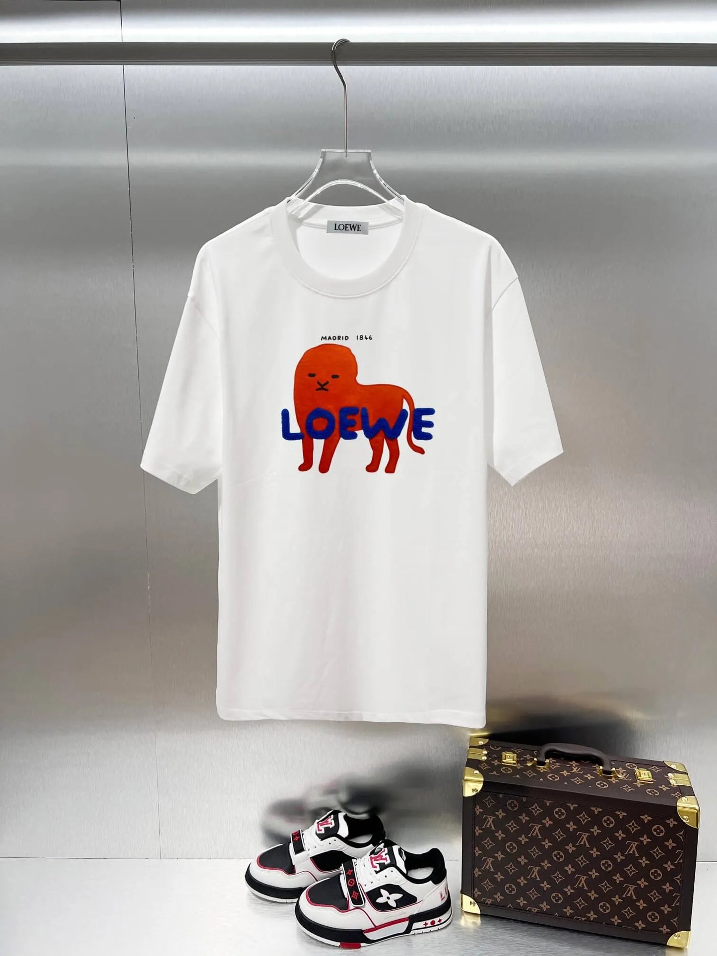 Lion Graphic Print Short Sleeve T‑Shirt