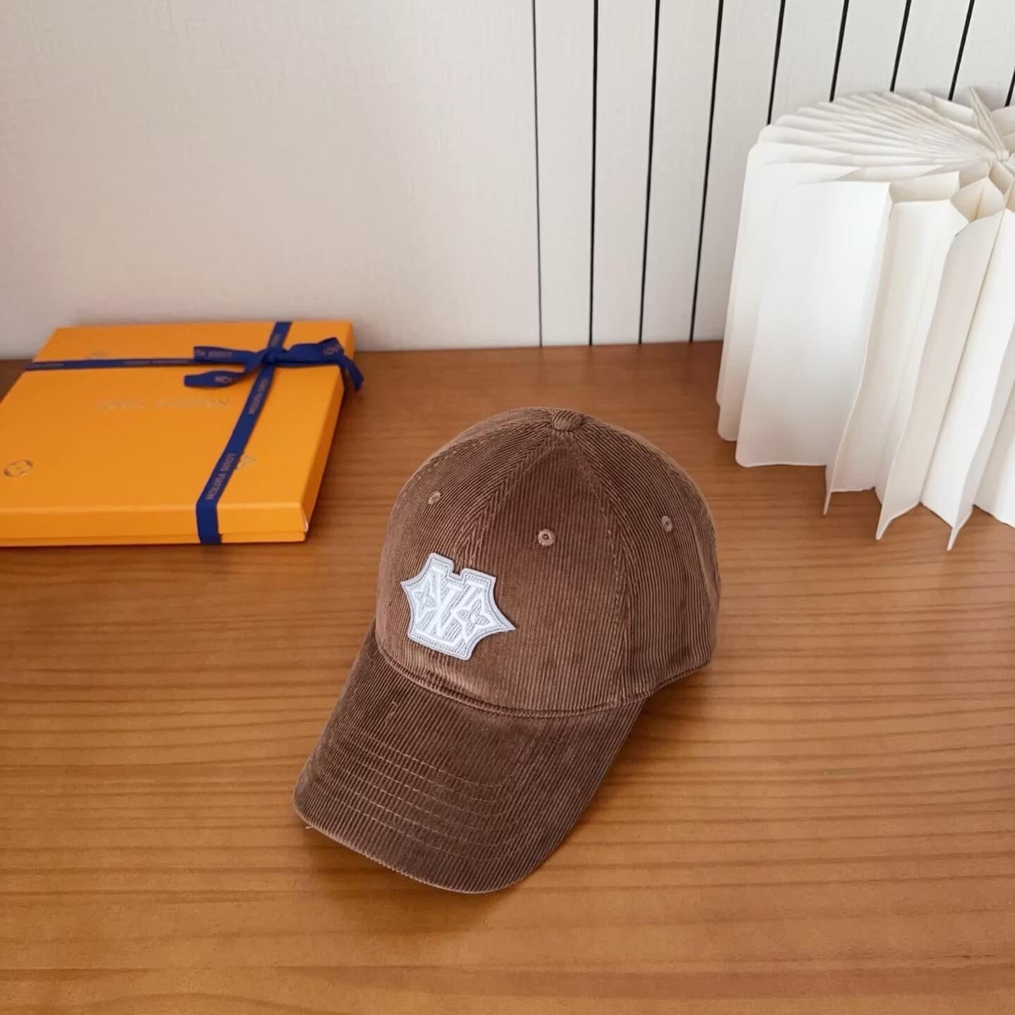 Vintage Corduroy Embroidered Logo Baseball Cap