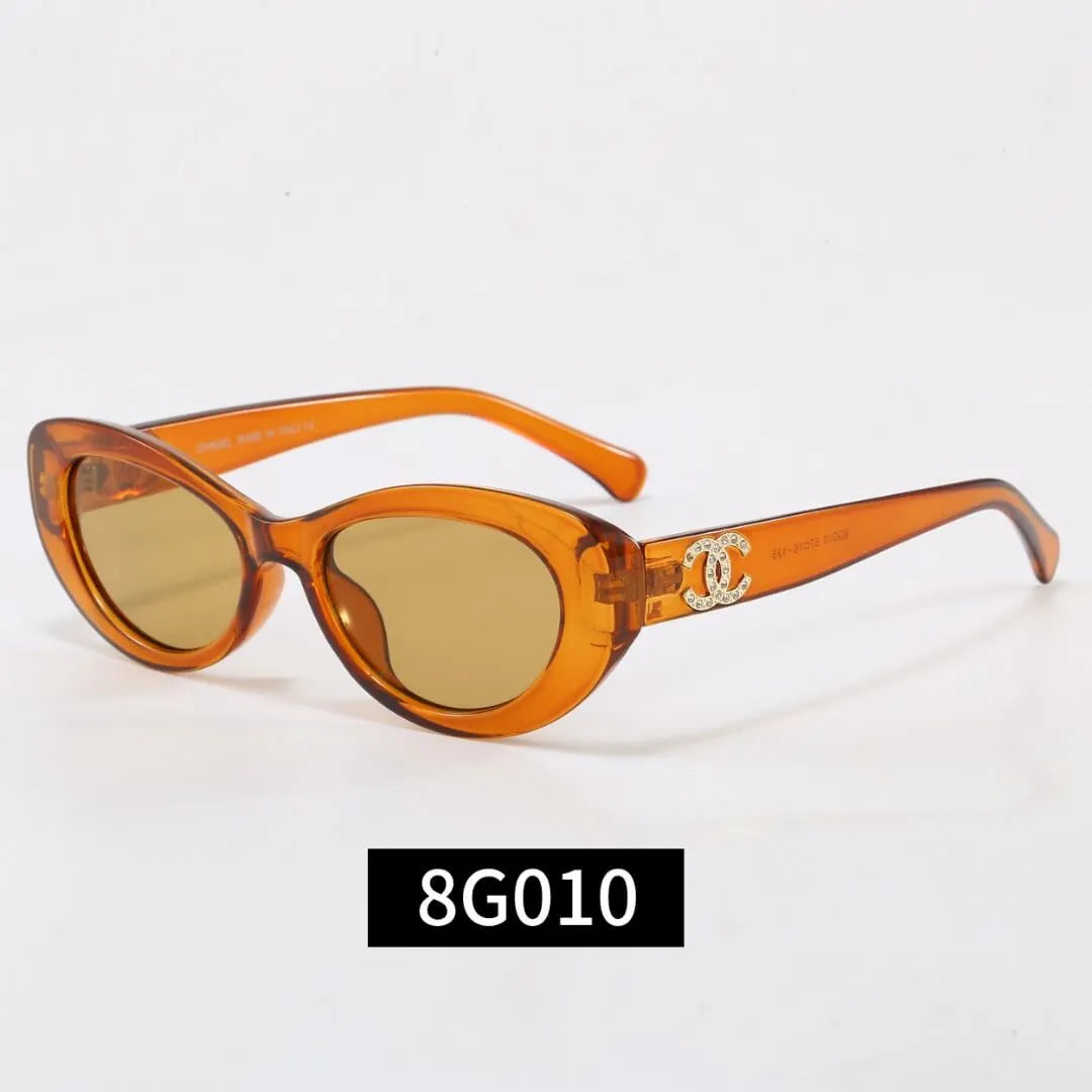 Retro Oval Luxury Women Sunglasses