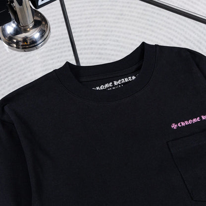 Black & Pink Floral Sanskrit Sweatshirt