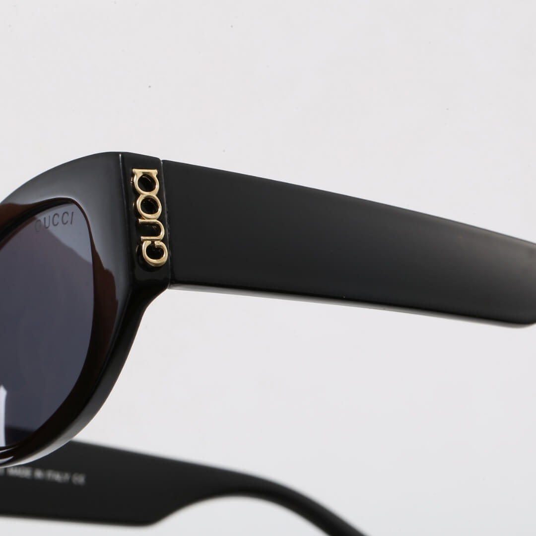 Cat-Eye Letter Logo Sunglasses