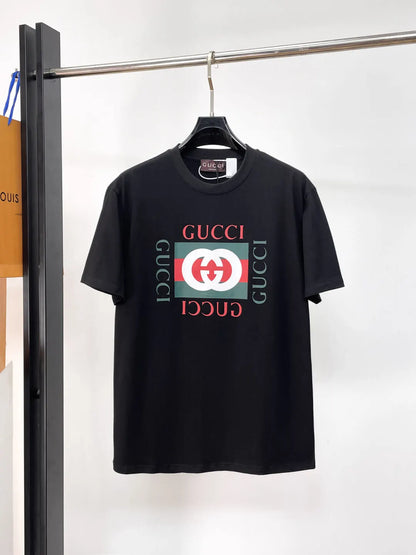 Classic Web Stripe Crew Neck T‑Shirt