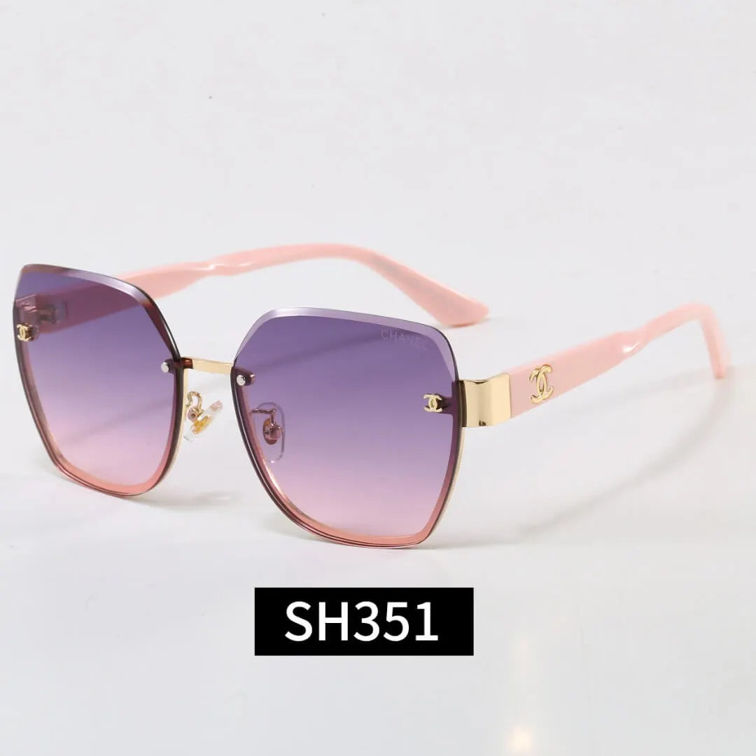 Square Rimless Sunglasses