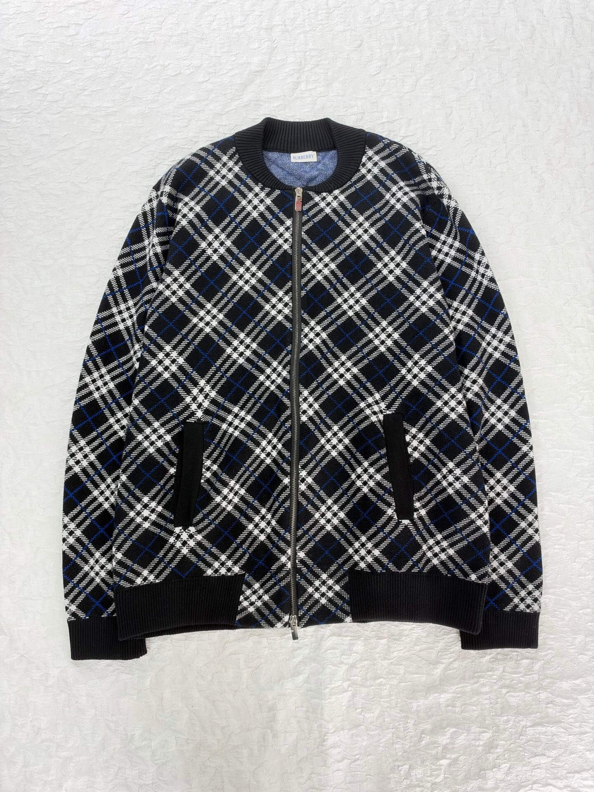 New Plaid Knit Jacket