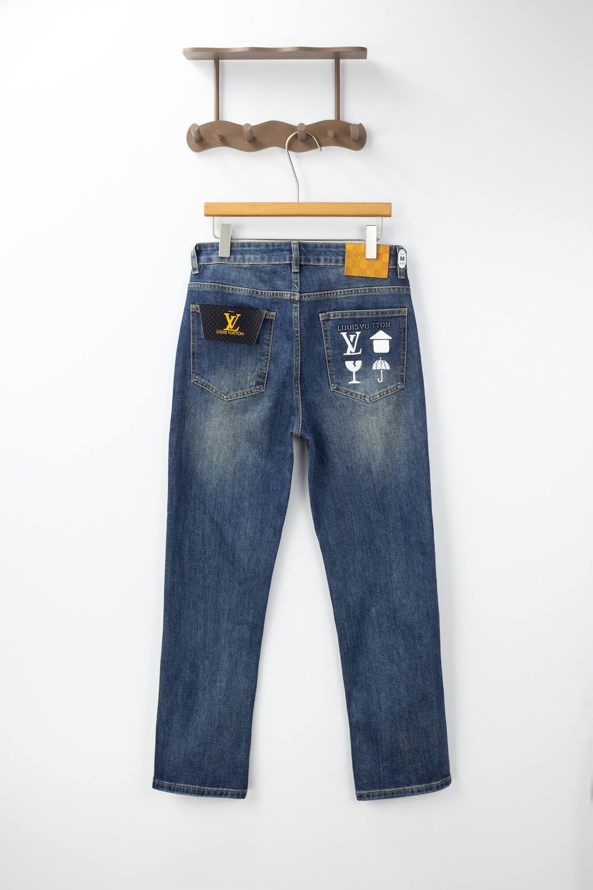 Classic Element‑Print Jeans