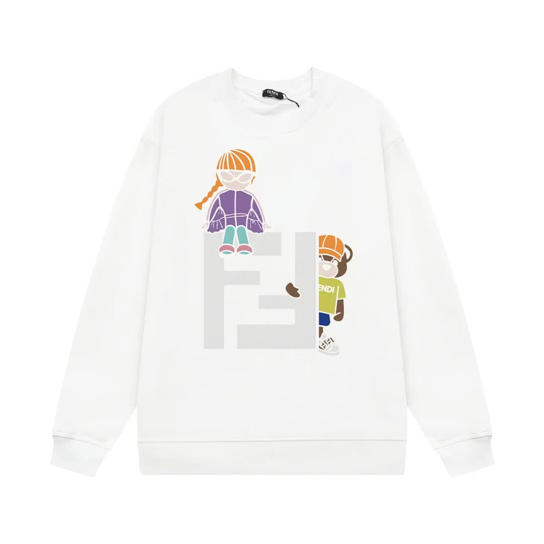 Letter “F” Print Sweatshirt